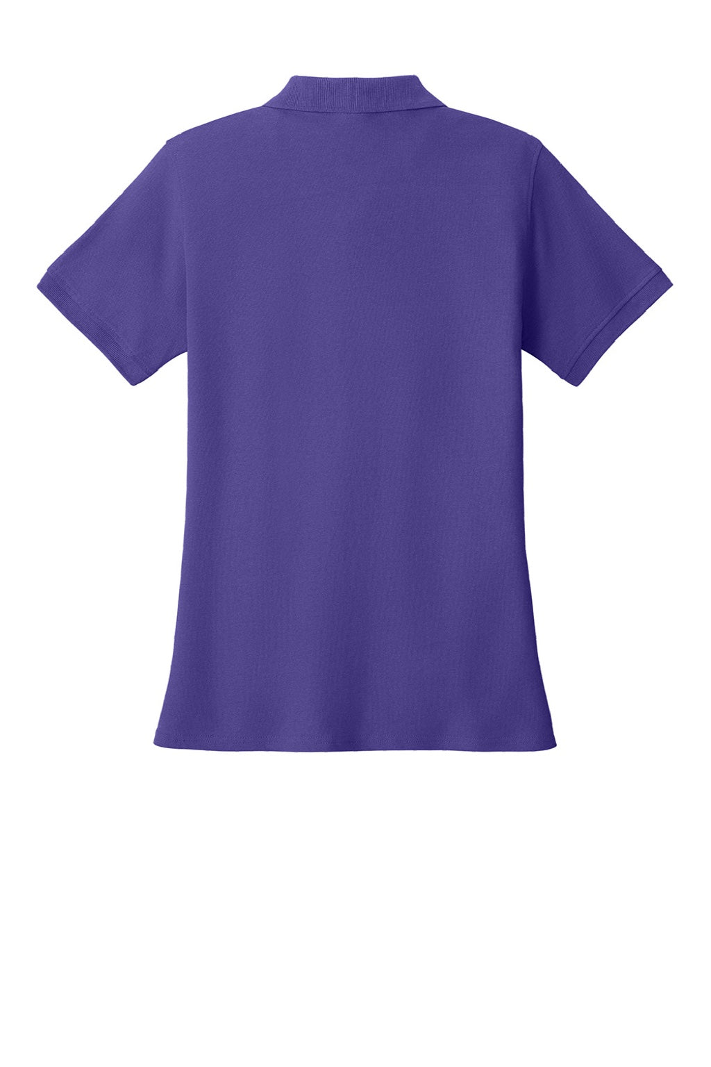 Port & Company LKP155 Womens Core Stain Resistant Short Sleeve Polo Shirt Purple Flat Back
