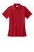 Port & Company LKP155 Womens Core Stain Resistant Short Sleeve Polo Shirt Red Flat Front