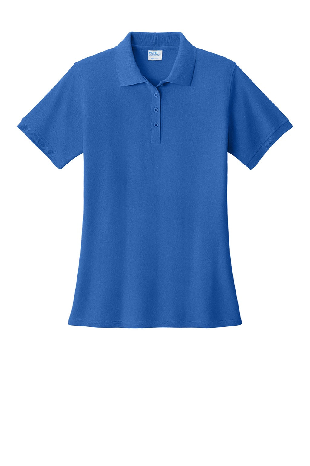Port & Company LKP155 Womens Core Stain Resistant Short Sleeve Polo Shirt Royal Blue Flat Front