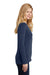 Port Authority LM1008 Womens Concept Long Sleeve Cardigan Sweater Dress Navy Blue Model Side