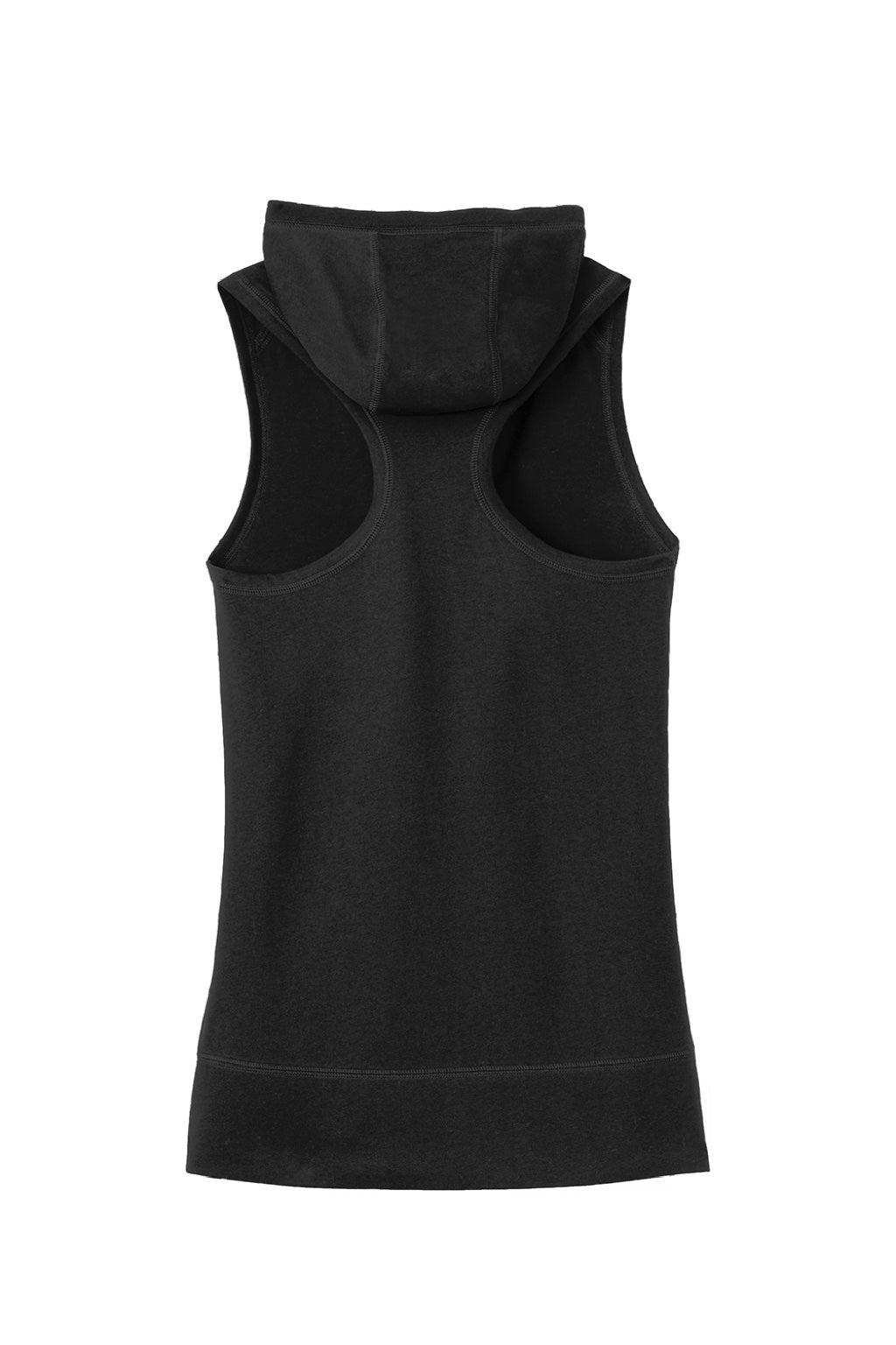 New Era LNEA106 Womens Heritage Hooded Tank Top Black Flat Back