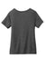 New Era LNEA133 Womens Performance Cinch Moisture Wicking Short Sleeve Wide Neck T-Shirt Graphite Grey Flat Back