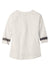 New Era LNEA136 Womens Moisture Wicking 3/4 Sleeve Crewneck T-Shirt White/Shadow Grey Flat Back