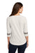 New Era LNEA136 Womens Moisture Wicking 3/4 Sleeve Crewneck T-Shirt White/Shadow Grey Model Back