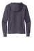 New Era LNEA141 Womens Thermal Full Zip Hooded Sweatshirt Hoodie w/ Pockets Heather True Navy Blue Flat Back