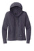 New Era LNEA141 Womens Thermal Full Zip Hooded Sweatshirt Hoodie w/ Pockets Heather True Navy Blue Flat Front