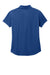 New Era LNEA225 Womens Power Moisture Wicking Short Sleeve Polo Shirt Heather Royal Blue Flat Back