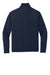 New Era LNEA228 Womens Power Moisture Wicking 1/4 Zip Sweatshirt True Navy Blue Flat Back
