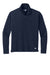 New Era LNEA228 Womens Power Moisture Wicking 1/4 Zip Sweatshirt True Navy Blue Flat Front