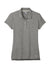 New Era LNEA301 Womens Slub Twist Short Sleeve Polo Shirt Shadow Grey Twist Flat Front