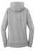 New Era LNEA500 Womens Sueded French Terry Hooded Sweatshirt Hoodie w/ Pouch Pocket Light Graphite Grey Twist Flat Back