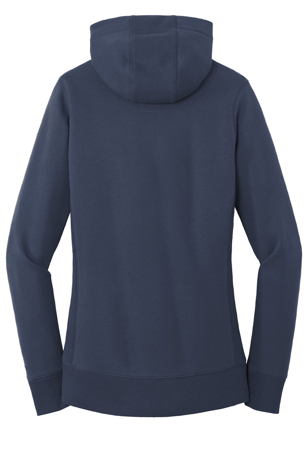 New Era LNEA500 Womens Sueded French Terry Hooded Sweatshirt Hoodie w/ Pouch Pocket Navy Blue Flat Back