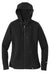 New Era LNEA502 Womens Sueded French Terry Full Zip Hooded Sweatshirt Hoodie w/ Pockets Black Flat Front