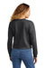 New Era LNEA514 Womens Fleece Crop Crewneck Sweatshirt Heather Black Model Back
