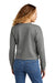 New Era LNEA514 Womens Fleece Crop Crewneck Sweatshirt Heather Shadow Grey Model Back