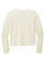 New Era LNEA514 Womens Fleece Crop Crewneck Sweatshirt Soft Beige Flat Back