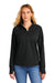 New Era LNEA515 Womens Stand Out 1/4 Zip Sweatshirt Black Model Front