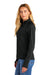 New Era LNEA515 Womens Stand Out 1/4 Zip Sweatshirt Black Model Side