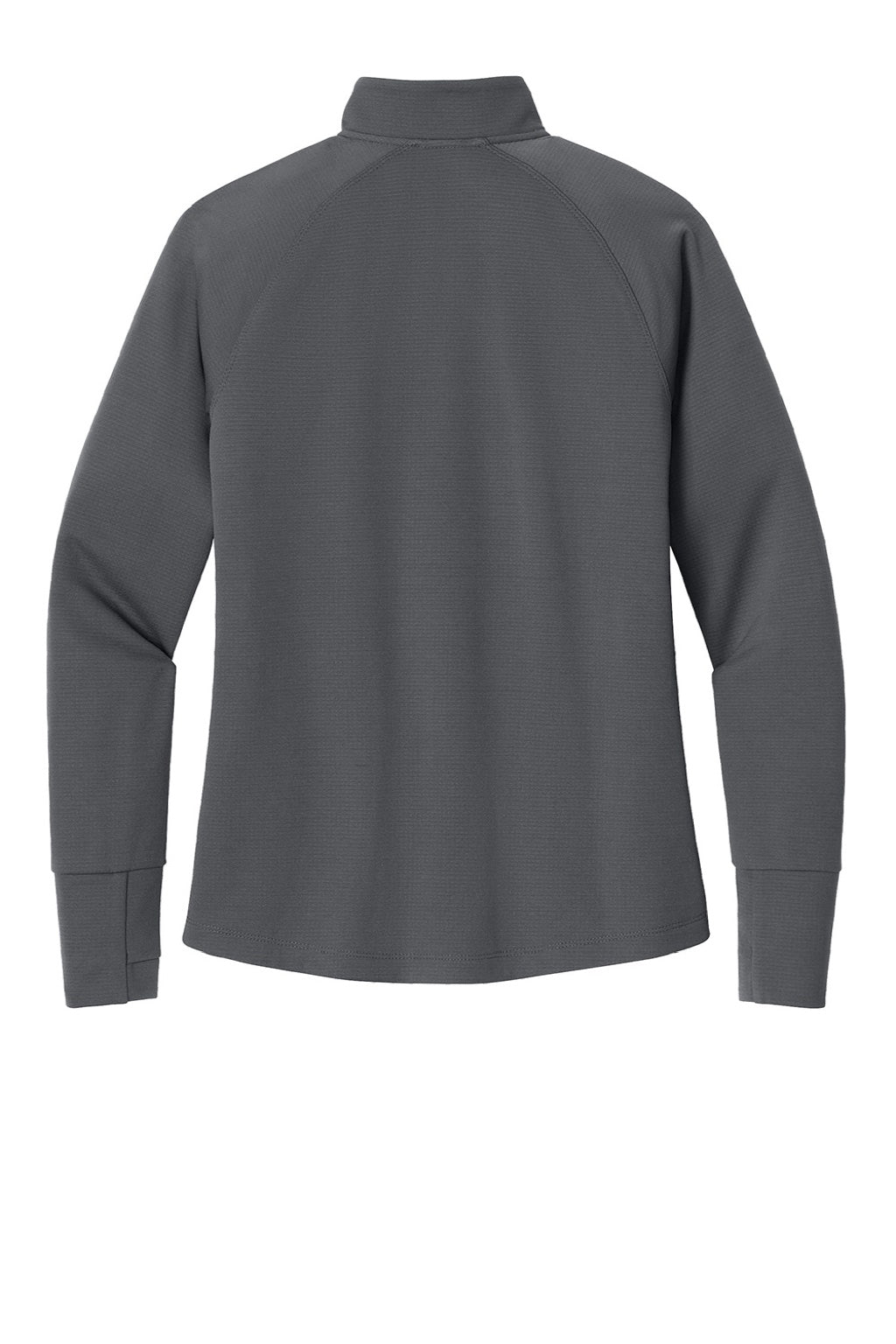 New Era LNEA515 Womens Stand Out 1/4 Zip Sweatshirt Graphite Grey Flat Back