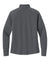 New Era LNEA515 Womens Stand Out 1/4 Zip Sweatshirt Graphite Grey Flat Back