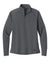 New Era LNEA515 Womens Stand Out 1/4 Zip Sweatshirt Graphite Grey Flat Front