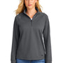 New Era Womens Stand Out 1/4 Zip Sweatshirt - Graphite Grey - COMING SOON