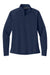 New Era LNEA515 Womens Stand Out 1/4 Zip Sweatshirt True Navy Blue Flat Front