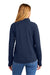 New Era LNEA515 Womens Stand Out 1/4 Zip Sweatshirt True Navy Blue Model Back