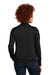 New Era LNEA530 Womens Performance Terry Full Zip Sweatshirt w/ Pockets Black Model Back