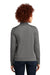 New Era LNEA530 Womens Performance Terry Full Zip Sweatshirt w/ Pockets Heather Graphite Grey Model Back