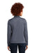 New Era LNEA530 Womens Performance Terry Full Zip Sweatshirt w/ Pockets Heather True Navy Blue Model Back