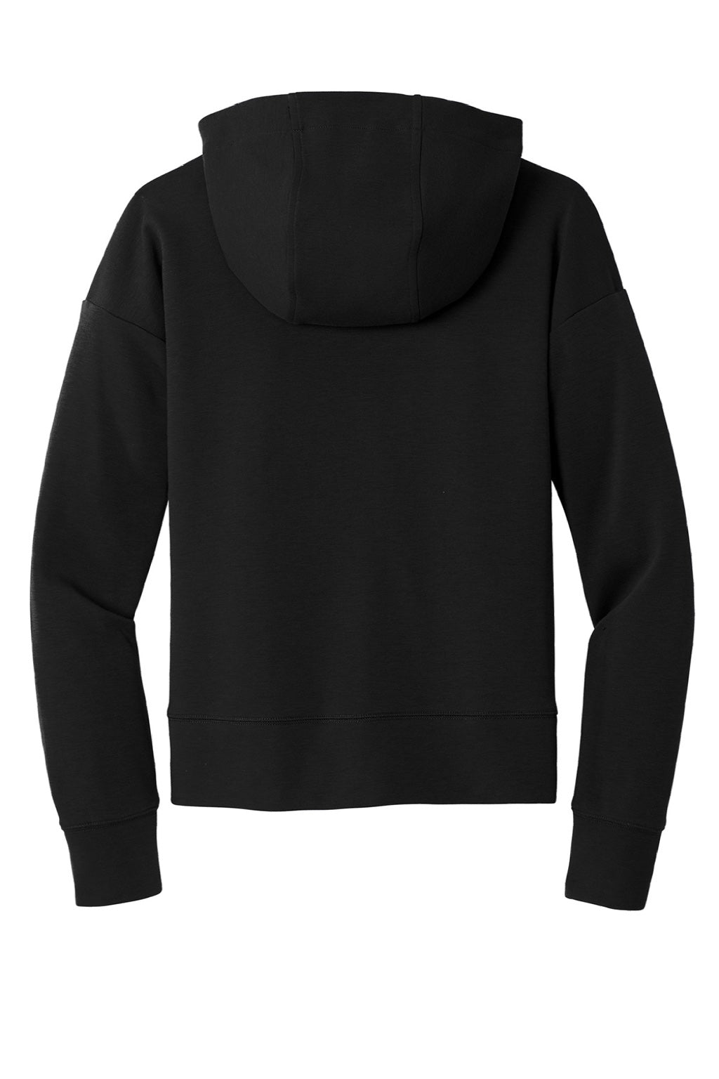 New Era LNEA540 Womens STS Full Zip Hooded Sweatshirt Hoodie w/ Pockets Black Flat Back