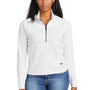 New Era Womens STS 1/4 Zip Sweatshirt w/ Pouch Pocket - Fan White