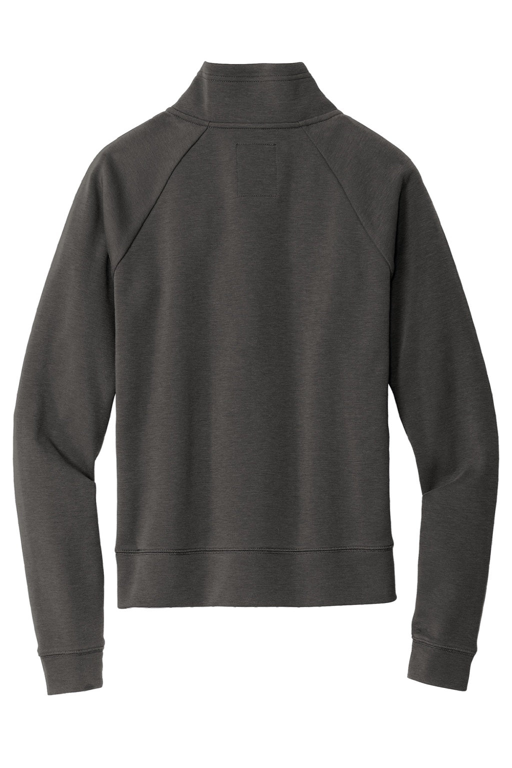New Era LNEA541 Womens STS 1/4 Zip Sweatshirt w/ Pouch Pocket Graphite Grey Flat Back
