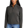 New Era Womens STS 1/4 Zip Sweatshirt w/ Pouch Pocket - Graphite Grey