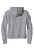 New Era LNEA550 Womens Comeback Fleece Hooded Sweatshirt Hoodie w/ Pouch Pocket Heather Grey Flat Back