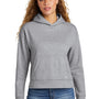 New Era Womens Comeback Fleece Hooded Sweatshirt Hoodie w/ Pouch Pocket - Heather Grey