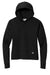 New Era LNEA550 Womens Comeback Fleece Hooded Sweatshirt Hoodie w/ Pouch Pocket Black Flat Front