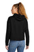 New Era LNEA550 Womens Comeback Fleece Hooded Sweatshirt Hoodie w/ Pouch Pocket Black Model Back