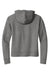 New Era LNEA550 Womens Comeback Fleece Hooded Sweatshirt Hoodie w/ Pouch Pocket Heather Dark Grey Flat Back