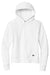 New Era LNEA550 Womens Comeback Fleece Hooded Sweatshirt Hoodie w/ Pouch Pocket White Flat Front