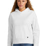 New Era Womens Comeback Fleece Hooded Sweatshirt Hoodie w/ Pouch Pocket - White