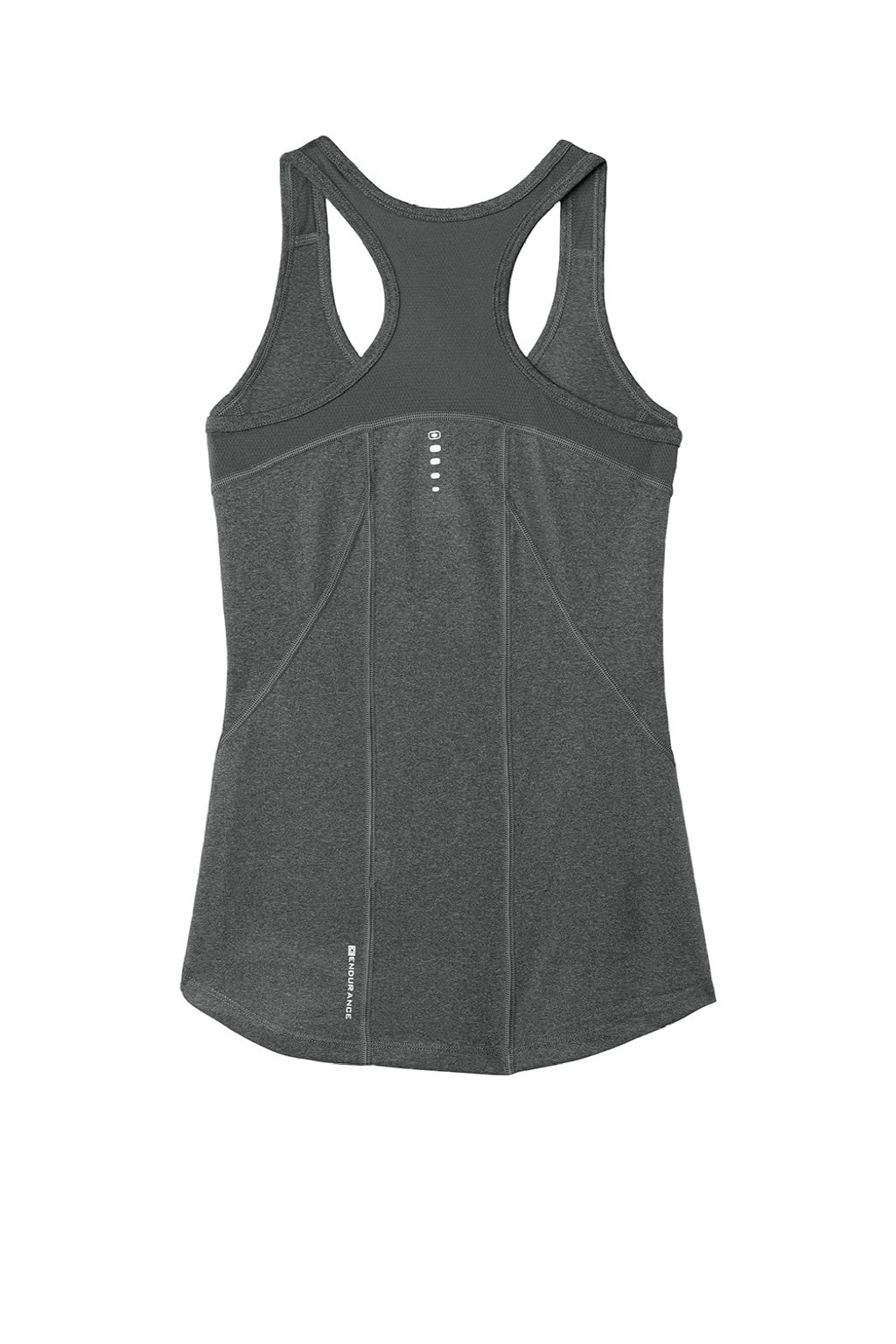 Ogio LOE322 Womens Endurance Pulse Jersey Moisture Wicking Tank Top Gear Grey Flat Back