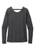 Ogio LOE340 Womens Endurance Force Moisture Wicking Long Sleeve Crewneck T-Shirt Heather Blacktop Flat Front