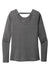Ogio LOE340 Womens Endurance Force Moisture Wicking Long Sleeve Crewneck T-Shirt Heather Gear Grey Flat Back