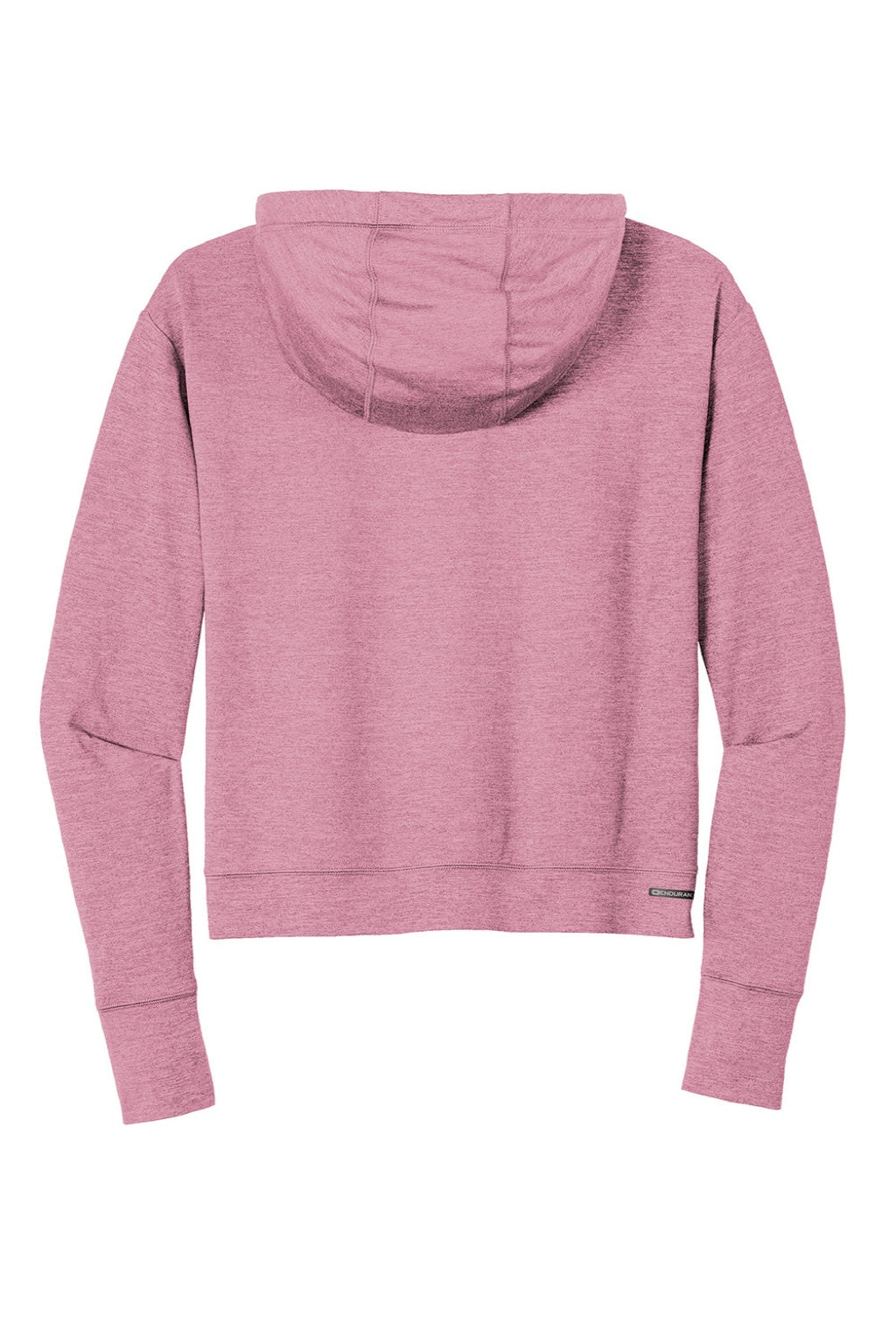 Ogio LOE342 Womens Endurance Force Moisture Wicking Hooded Sweatshirt Hoodie Heather Lilac Pink Flat Back