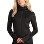 Ogio Womens Endurance Modern Performance Moisture Wicking Full Zip Sweatshirt w/ Pockets - Blacktop