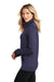 Ogio LOE703 Womens Endurance Modern Performance Moisture Wicking Full Zip Sweatshirt w/ Pockets Navy Blue Model Side