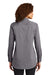 Ogio LOG1002 Womens Commuter Long Sleeve Button Down Shirt Heather Gear Grey Model Back