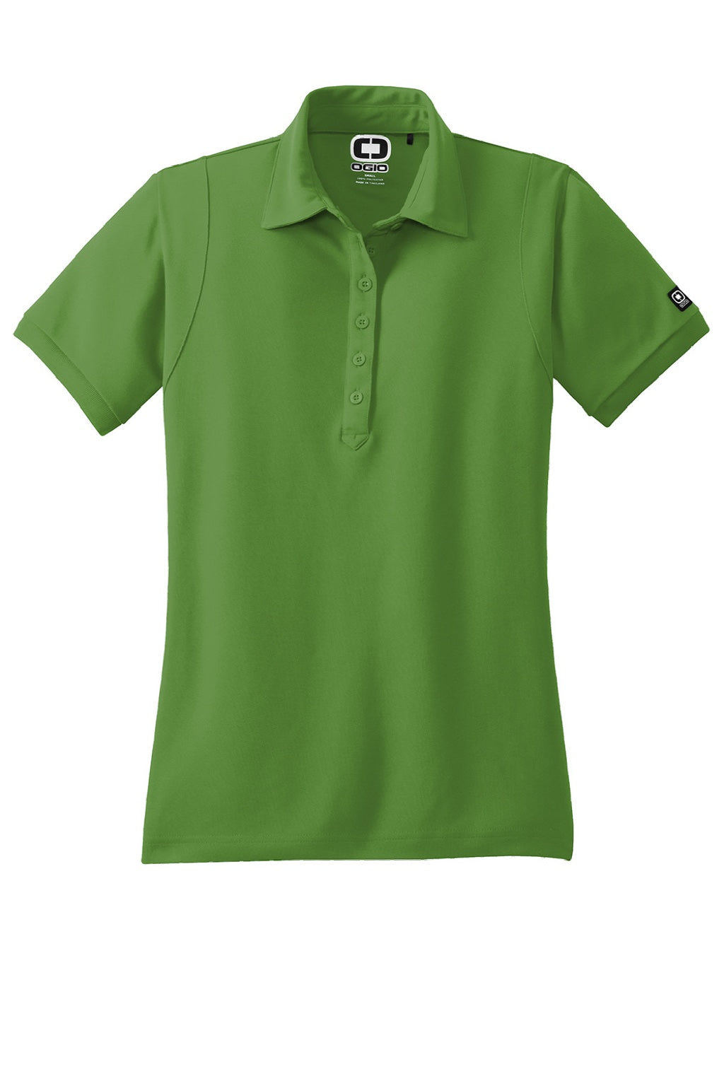 Ogio LOG101 Womens Jewel Moisture Wicking Short Sleeve Polo Shirt Gridiron Green Flat Front